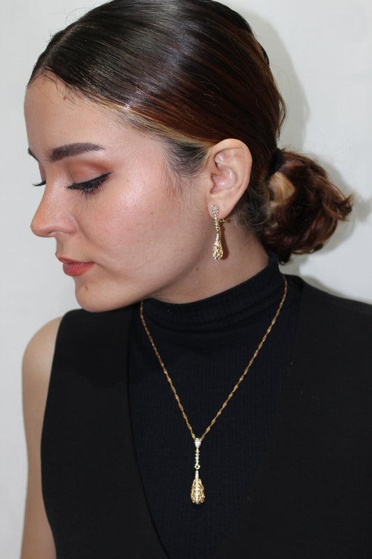 Set arete y dije colgante