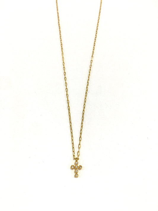 Dije cruz con cadena