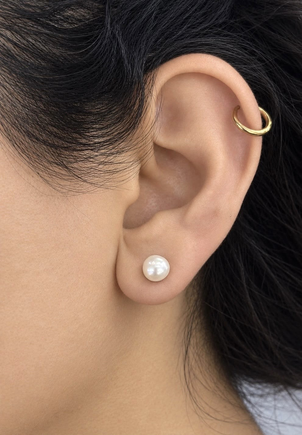 Aretes de perla cultivada