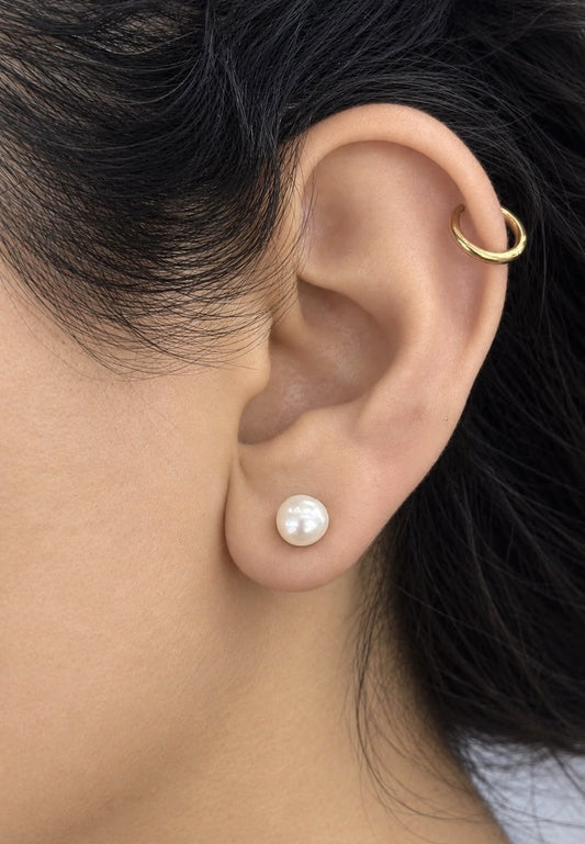 Aretes de perla cultivada