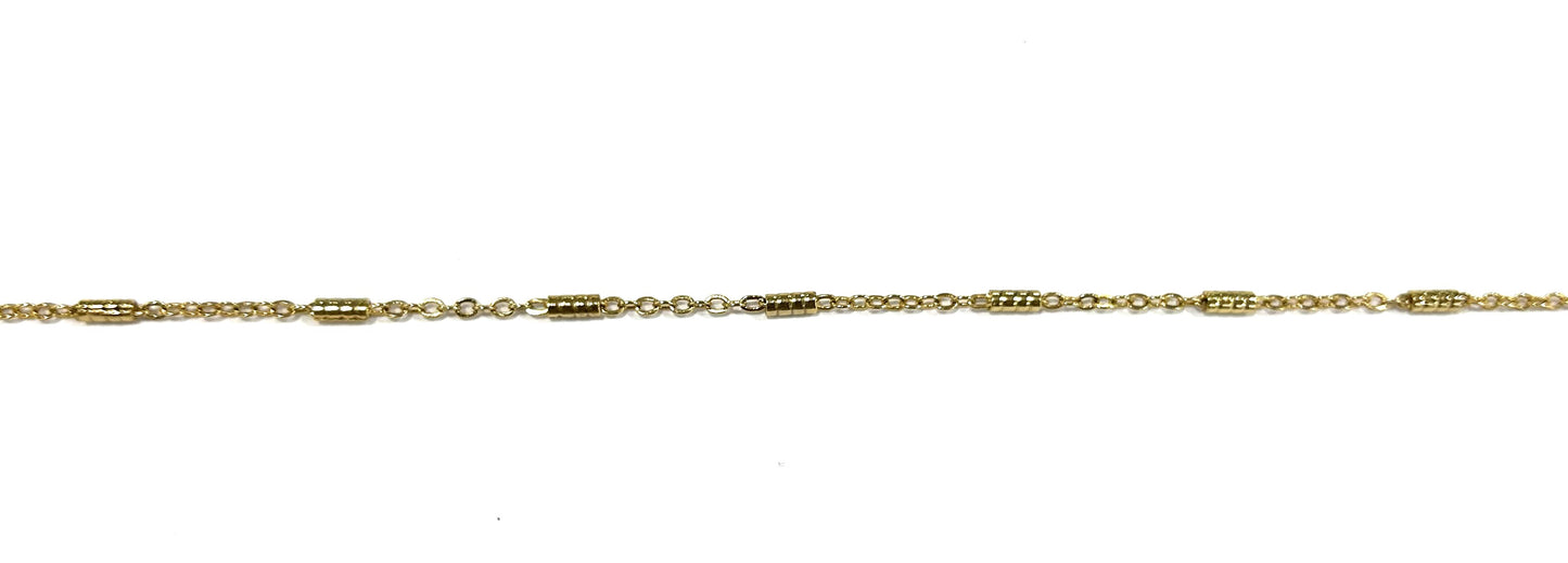 Cadena barrilito chapa de oro